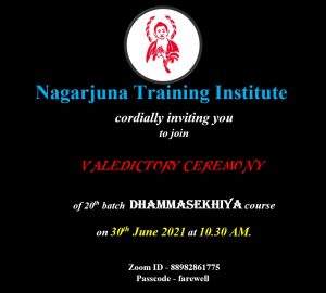 Read more about the article Valedictory Ceremony of the 2nd Online DhammaShekhiya batch