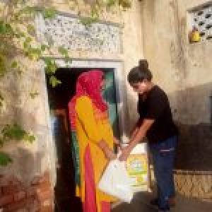 Dry Ration distribution at Pilani- Jhunjhunu District- Rajasthan Dry Ration distribution at Pilani- Jhunjhunu District- Rajasthan