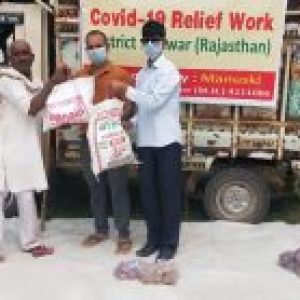 Ration Kit Distribution to Daily Wagers at Alwar -Rajasthan Ration Kit Distribution to Daily Wagers at Alwar -Rajasthan